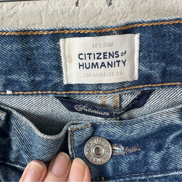 Citizens of Humanity Miro Relaxed Wide-Leg Barrel Jeans SZ 28 - Picture 3 of 6